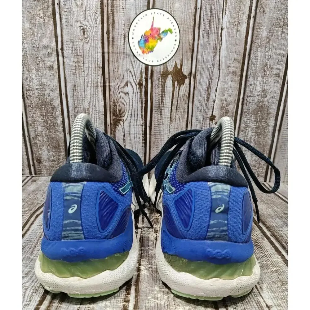 Asics Gel-Nimbus 23 Women's Size 8 Running Shoes Blue Black 1012A885 - Picture 6 of 8